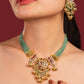 Multi Jadau Green Pearl Choker Set - VNN070