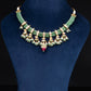 Green Jal Jadau Necklace Set- VNN083