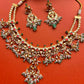 White Pearl Jadau Necklace Set- VNN112