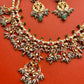 White Pearl Jadau Necklace Set- VNN112