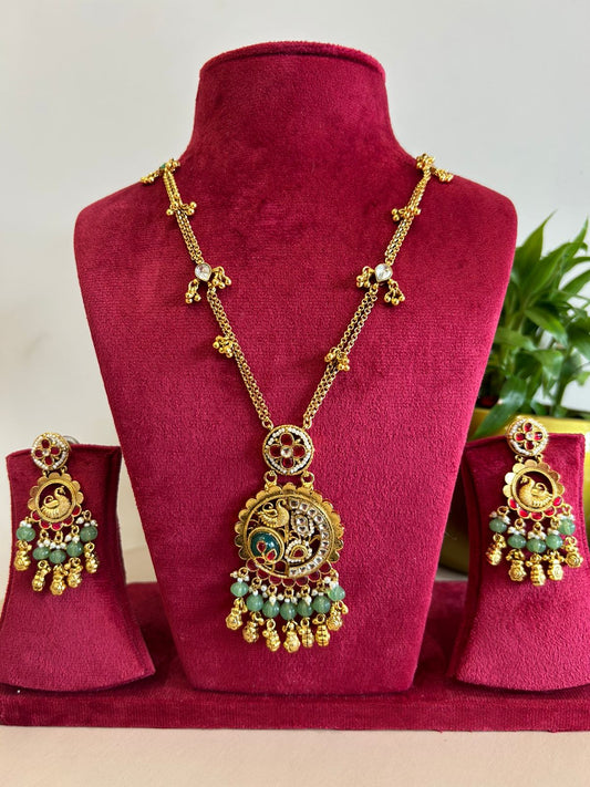 Antique long Necklace Set VNN122