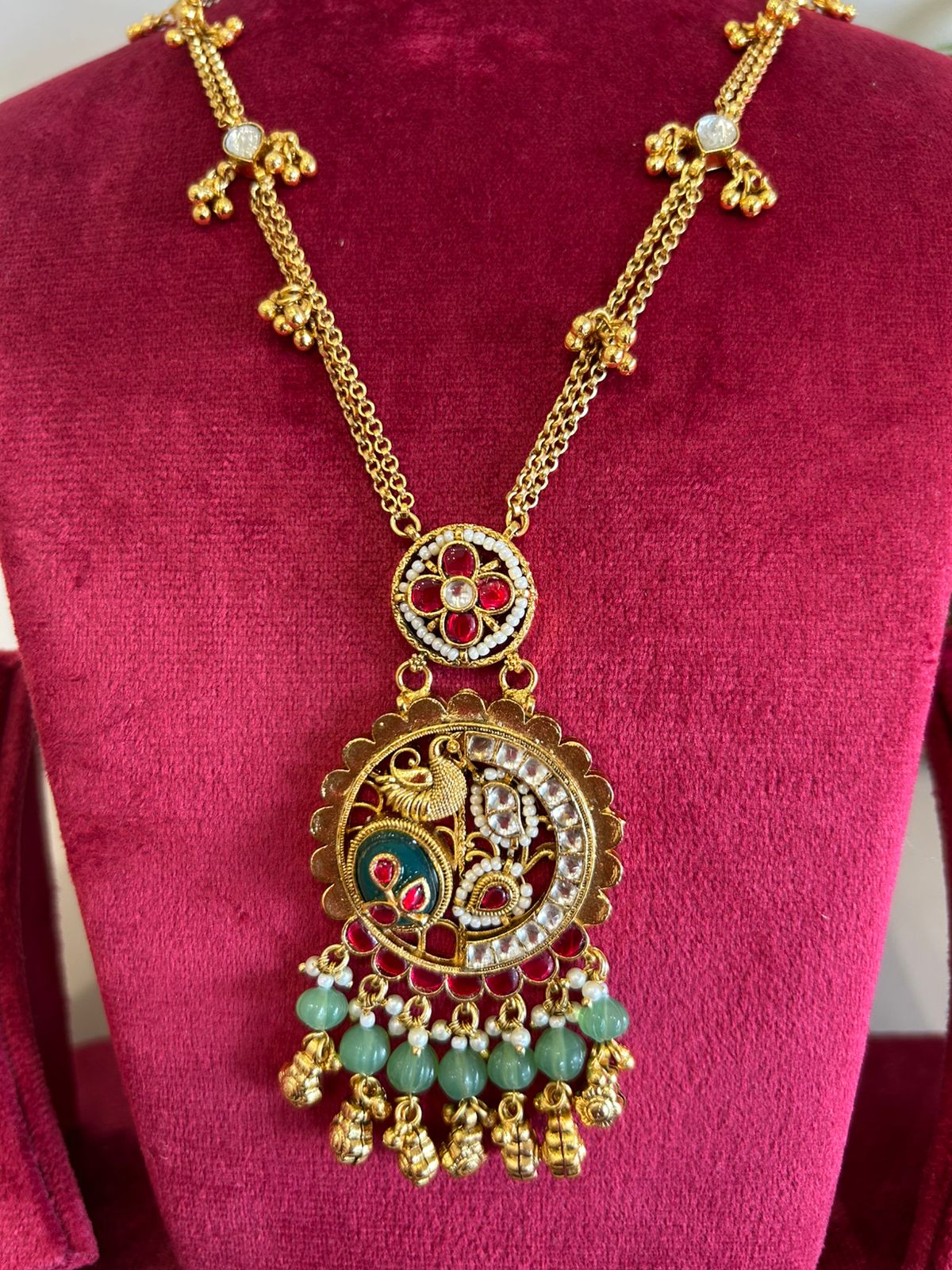 Antique long Necklace Set VNN122