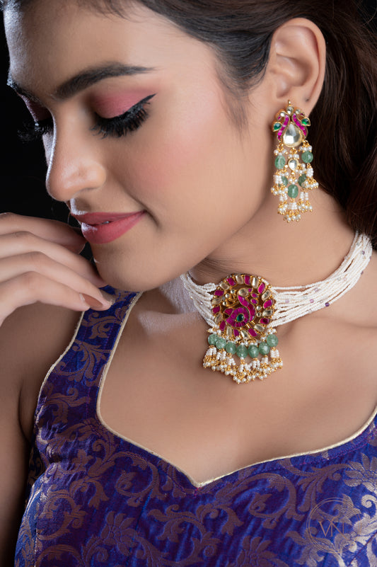 Peacock Chokar Set VNN129