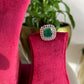 Real Pearl Green Blue Chokar Set VNN195