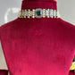 Real Pearl Green Blue Chokar Set VNN195