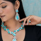 Firoza Diamond Necklace Set -VNN206