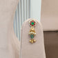 Green & Red Stone Jadtar Long Set VNN296