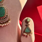 Mint Green Big Carving Neacklace Set VNN285