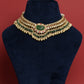Green Stone Multi Jadau Necklace Set VNN294