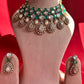 Green Stone Polki Bridal Set VNN312
