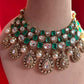 Green Stone Polki Bridal Set VNN312