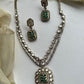 Square Pendant Layer Necklace Set VNN315