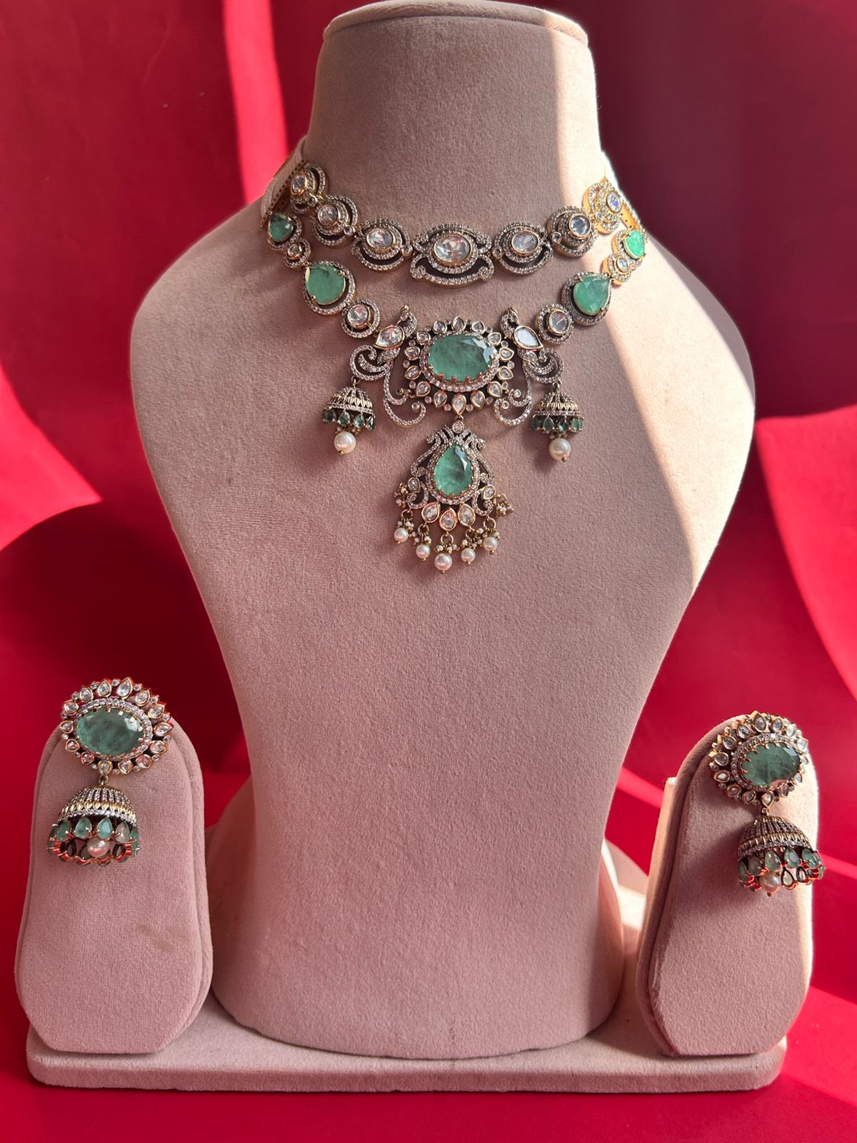 Mint Green Double Layered Set VNN322
