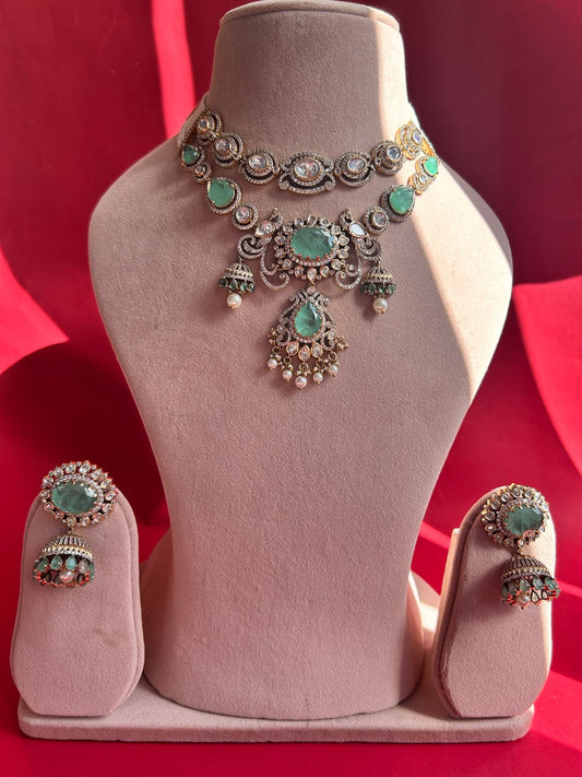 Mint Green Double Layered Set VNN322