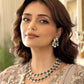 Double Layered Green Polki Set VNN327