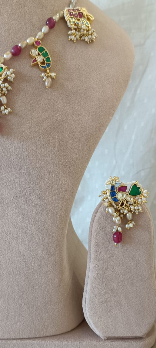 Mangnifai Pearl Necklace Set- VNN335