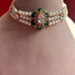 Green Stone Polki Set VNN387