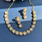 Single Line Polki Necklace Set VNN399