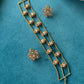 White Polki Gold Chain Chokar Set VNN409