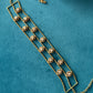 White Polki Gold Chain Chokar Set VNN409