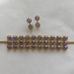Purple Stone Polki Diamond Necklace Set- VNN421