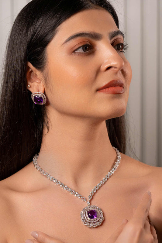 Heritage Round Jadau Pendant Long Pearl Set VNN446