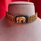 Blue Stone Elephant Chokar Set VNN457