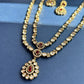 Victorian Polki Red Pendant Set VNN473