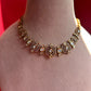 Octagon White Polki Necklace Set VNN482