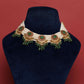 Round Jadau Pendant Pearl Necklace Set VNN491