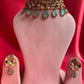 Mint Blue Stone Fusion Chokar Set VNN500