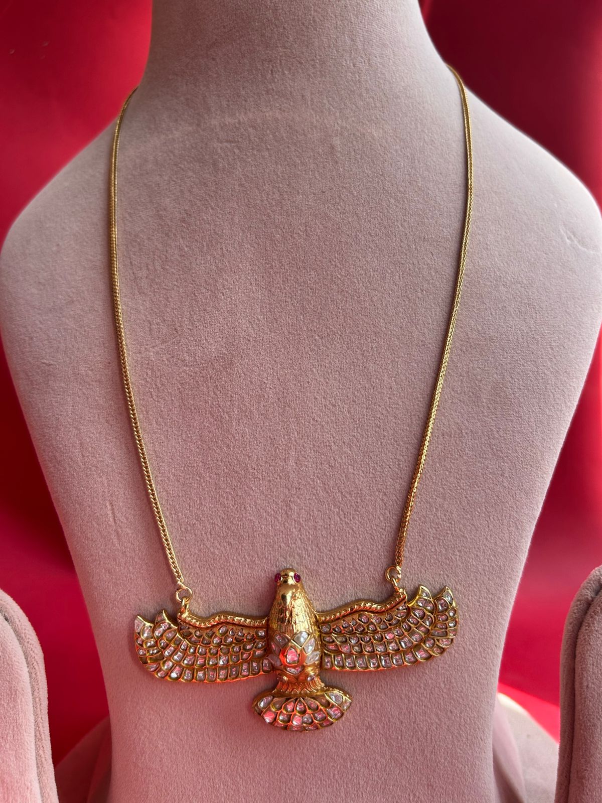 Eagle White Jadau Chain only Pendant VNN506