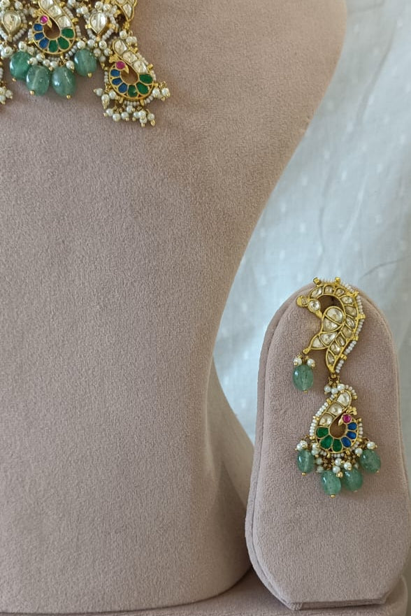 Pearl Mala Peacock Set - VNN516
