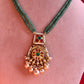 Green Pearl Jadau Pendant Set VNN517