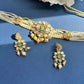 Mint Green Pearl Moissanite Necklace Set VNN528