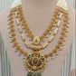 Heritage 3 Layered  Jadau Necklace  Set VNN530