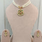 Lotus Peacock Jadau Necklace Set VNN539
