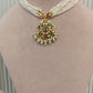 Lotus Peacock Jadau Necklace Set VNN539