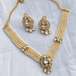 Yellow Polki Necklace Set VNN548