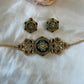 Floral Motifs Stone Chokar Set VNN550