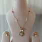 Antique Minakari Bird Pendant Set VNN556