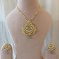 White Jadau Pendant Pearl Long Set VNN568