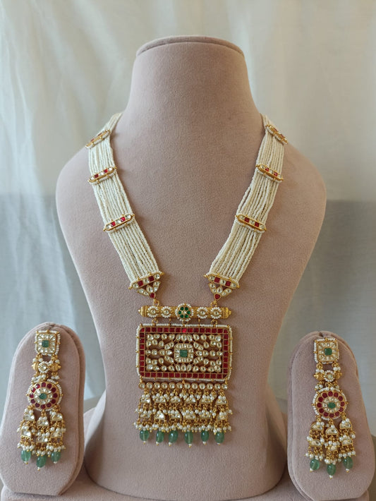 Traditional Jadau Rani Necklace Set VNN578