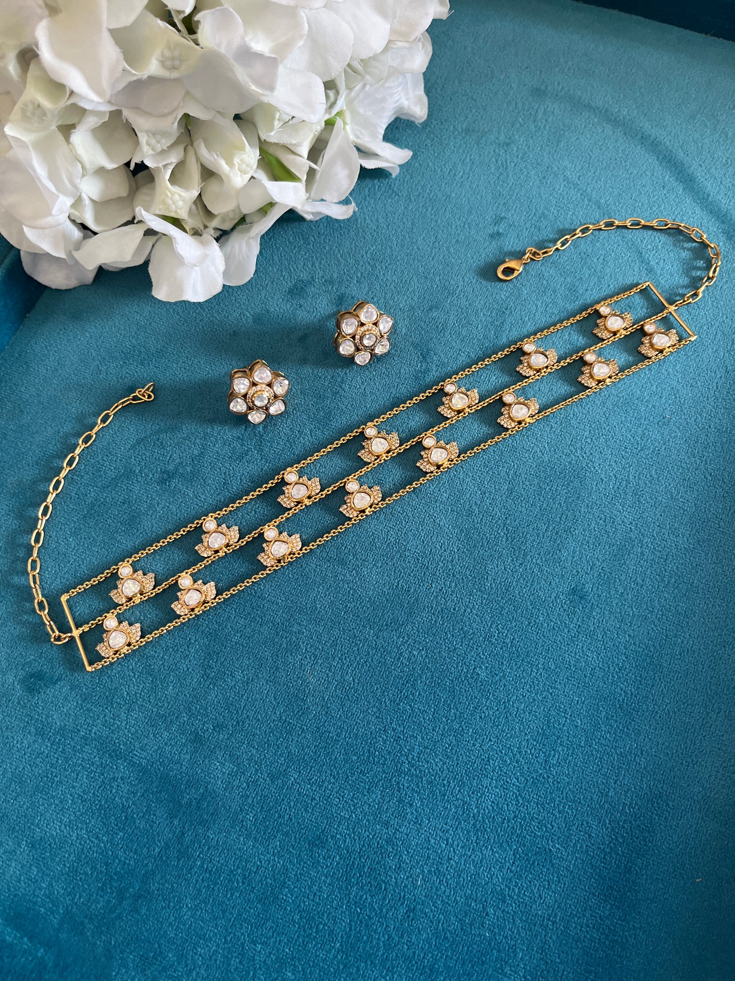 Leaf Shape Chain Double Set VNN580