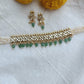 White Jadau Green Suzani  Chokar Set VNN589