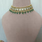 White Jadau Green Suzani  Chokar Set VNN589