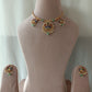 Peacock Kundan Pendant Magmala Set VNN596