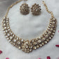 Moissanite Yellow Polki Necklace Set VNN601