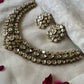 Moissanite Yellow Polki Necklace Set VNN601