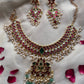 Emerald Ruby Pearl Jadau Necklace Set VNN602